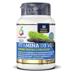 Colours Of Life Vitamina D3 Veg - Integratore per il Benessere delle Ossa - 60 Capsule