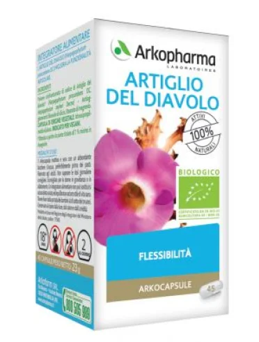Arkocapsule artiglio del diavolo bio - integratore per la funzionalità delle articolazioni - 45 capsule Arkocapsule artiglio del diavolo bio - integratore per la funzionalità delle articolazioni - 45 capsule