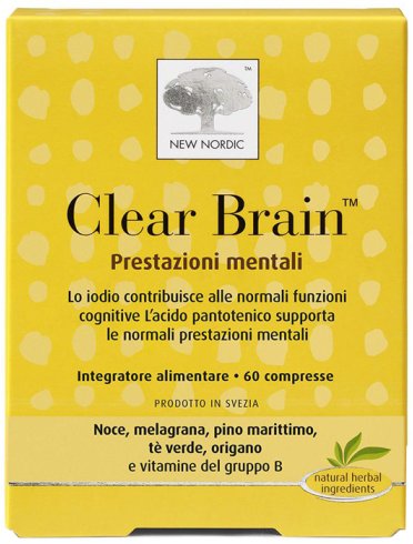 Clear brain integratore funzione cognitiva 60 compresse