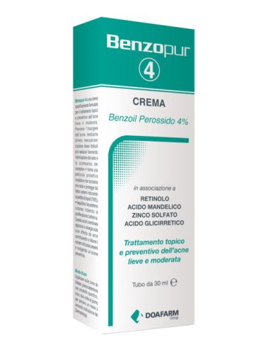 Benzopur 4 crema viso antiacne 30 ml