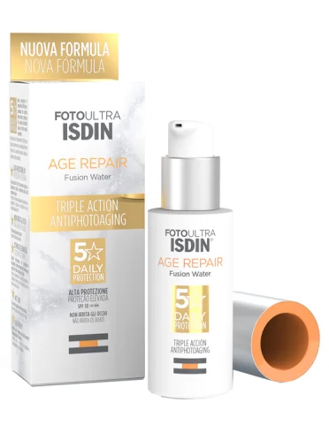 Isdin foto ultra age repair fusion water - fluido viso fotoprotettore - 52 ml Isdin foto ultra age repair fusion water - fluido viso fotoprotettore - 52 ml