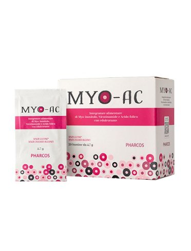 Pharcos myo-ac - integratore sistemico acne pcos - 20 bustine