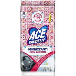 Ace Salviette Igienizzanti con Alcool 40 Pezzi
