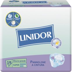 PANNOLONE LINIDOR PERFECT CARE SUPER A CINTURA MG 15 PEZZI