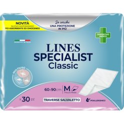 Lines Specialist Classic - Traversa per Incontinenza 60 x 90 cm - 30 Pezzi