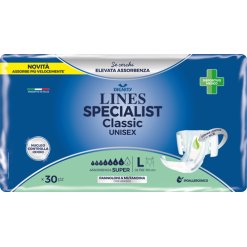 PANNOLONE MUTANDINA LINES SPECIALIST CLASSIC SUPER ULTRA MG30 PEZZI