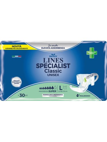 Pannolone mutandina lines specialist classic super ultra mg30 pezzi