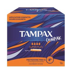 Tampax Compak Super Plus Assorbenti Interni 16 Pezzi