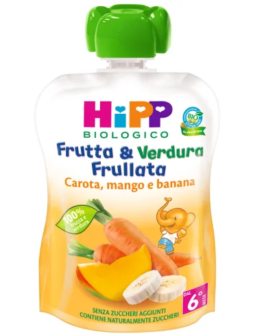 Hipp bio frutta & verdura carota mango banana 90 g Hipp bio frutta & verdura carota mango banana 90 g