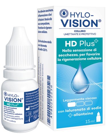 Hylovision hd plus collirio umettante e protettivo 15 ml