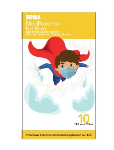 Mascherina chirurgica monouso a 3 strati medproximo kids 10pezzi