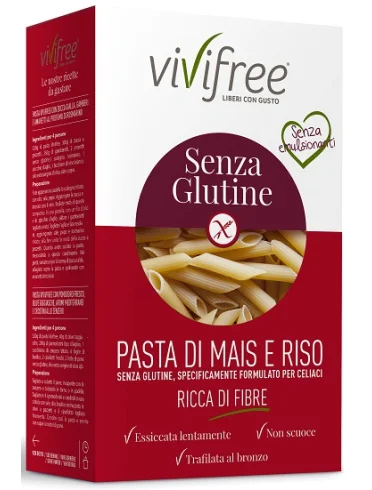 Vivifree pasta mais/riso penne 500 g Vivifree pasta mais/riso penne 500 g