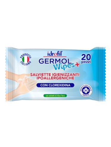 Germolwipes salviettine igienizzanti mani 20 pezzi