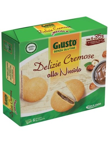 Giusto senza glutine delizie cremose cacao/nocciola doppio taglio prezzo -20% 2x180 g