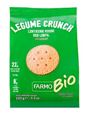 Farmo bio legume crunch crackers di lenticchie rosse e sesamo 150 g