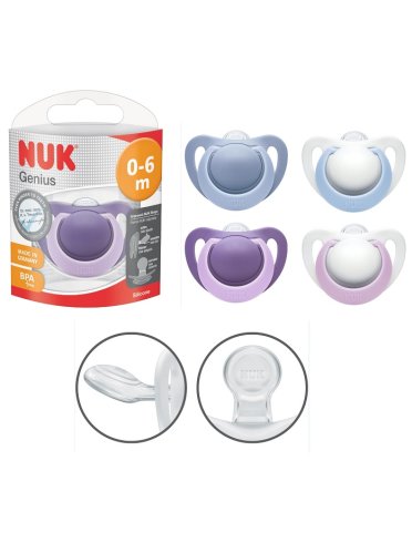 Nuk succhietto genius in silicone 0-6 mesi