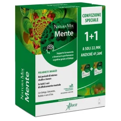 NATURA MIX ADVANCED MENTE 10 FLACONCINI + 10 FLACONCINI 300ML CONFEZIONE SPECIALE