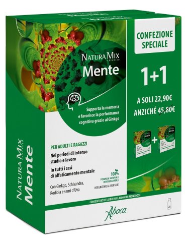 Natura mix advanced mente 10 flaconcini + 10 flaconcini 300ml confezione speciale