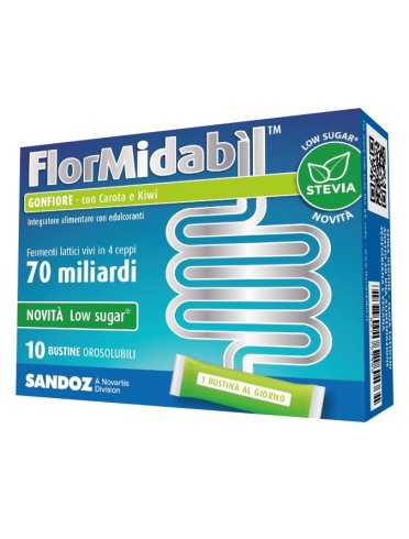 Flormidabil gonfiore 10 bustine con stevia