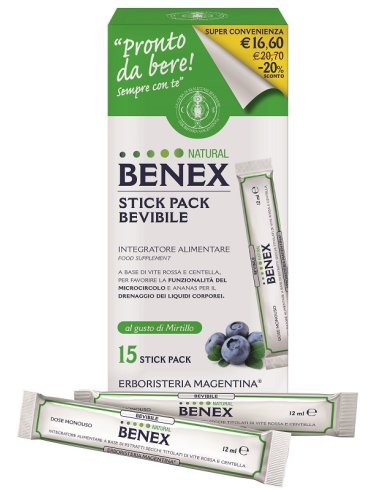 Benex bevibile 15stick 12ml tp