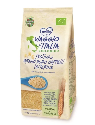 Mellin viaggio italia pasta letterine cappelli 320 g Mellin viaggio italia pasta letterine cappelli 320 g