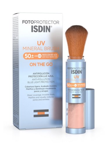 Fotoprotector uv mineral brush pennello