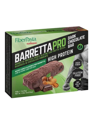 Fiberpasta barretta prot dark chocolate 4x35 g Fiberpasta barretta prot dark chocolate 4x35 g