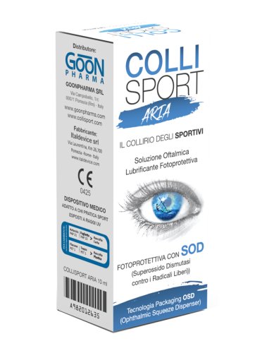 Collisport aria soluzione oftalmica lubrificante fotoprotettiva 10 ml