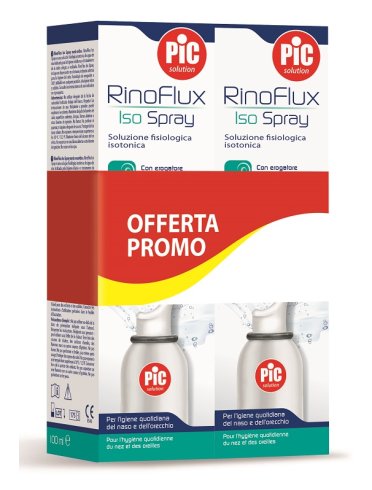 Promo rinoflux spray soluzione isotonica 1+1 100 ml+100 ml