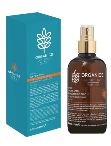 Organics cosm sun care spray