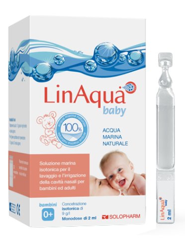 Soluzione isotonica per lavaggi nasali linaqua baby 30 flaconcini monodose 2ml