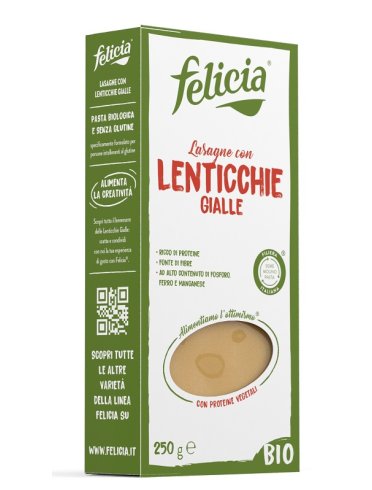 Felicia bio lasagne lenticchie gialle con riso integrale 250g