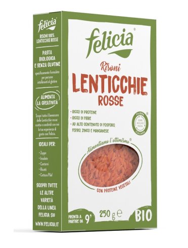 Felicia bio risoni lenticchie rosse 250 g