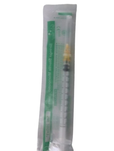 Greetmed siringa monouso sterile con cono luer in 3 parti con ago 1 ml gauge 25 1 pezzo