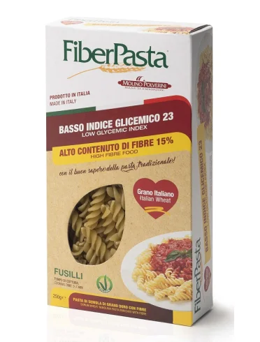 Fiberpasta fusilli basso indice glicemico 250 g Fiberpasta fusilli basso indice glicemico 250 g