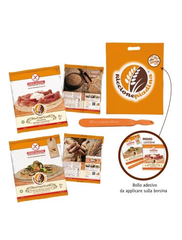 Kit senza glutine fuori frigo riccione piadina 2x125 g + riccione piadina grano saraceno 2x125 g