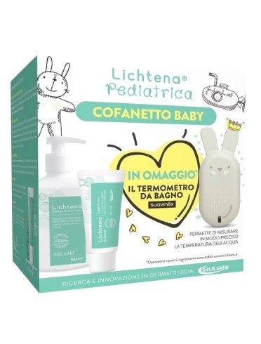 Lichtena pediatrica cofanetto neonato contenente crema 50 ml+ detergente 300 ml + omaggio suavinex