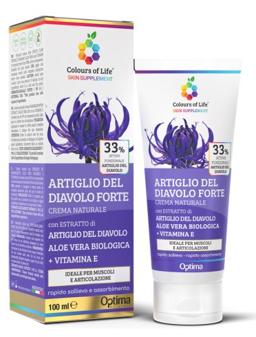 Colours of life skin supplement artiglio del diavolo 33% crema 100 ml