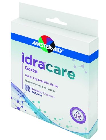 Master-aid idracare garza impregnata 10x10 cm 10 pezzi