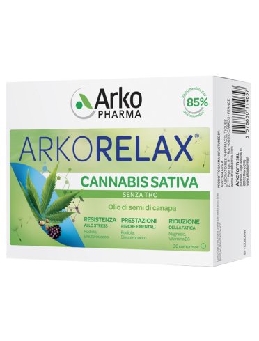 Arkorelax cannabis sativa 30 compresse