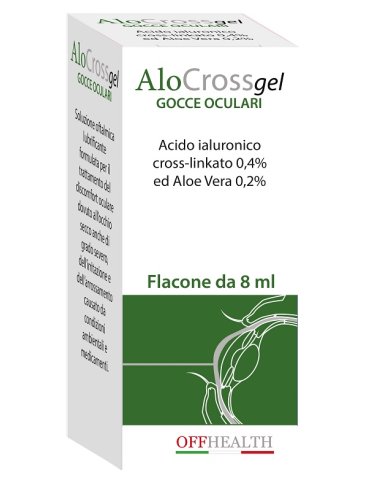Alocross collirio lubrificante con acido ialuronico cross linkato 8 ml
