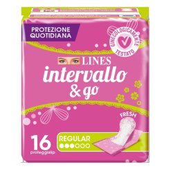 Lines Intervallo Fresh & Go Proteggislip Ripiegati 16 Pezzi