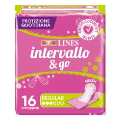 Lines Intervallo Fresh & Go Proteggislip Ripiegati 16 Pezzi