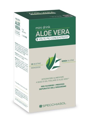 Aloe vera mini drink 5 volte piu' concentrato 15 bustine da10 ml