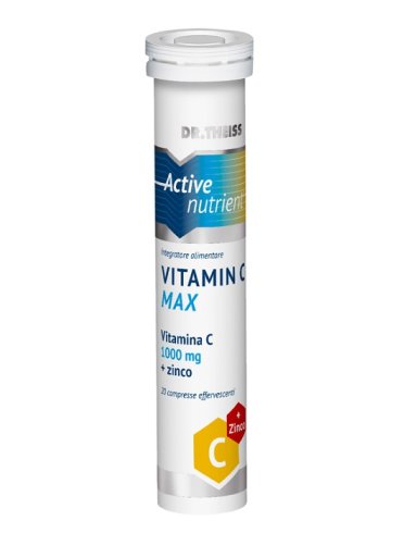 Dr theiss active nutrient vit c max 20 compresse effervescenti gusto limone 80 g