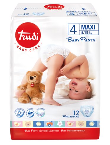 Trudi baby care pants maxi 8/15kg 12 pezzi