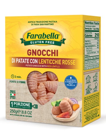 Farabella gnocchi patate e lenticchie 250 g