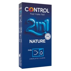 CONTROL 2IN1 NEW NATURE 2,0 + NATURE LUBE 3+ 3 PEZZI