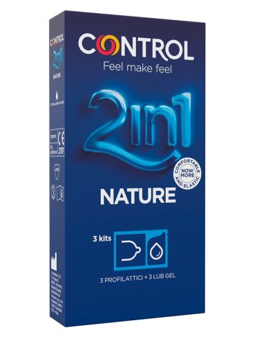 Control 2in1 new nature 2,0 + nature lube 3+ 3 pezzi