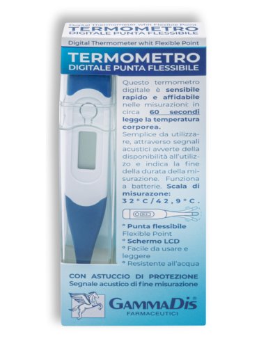 Termometro digitale punta flessibile con custodia protettiva